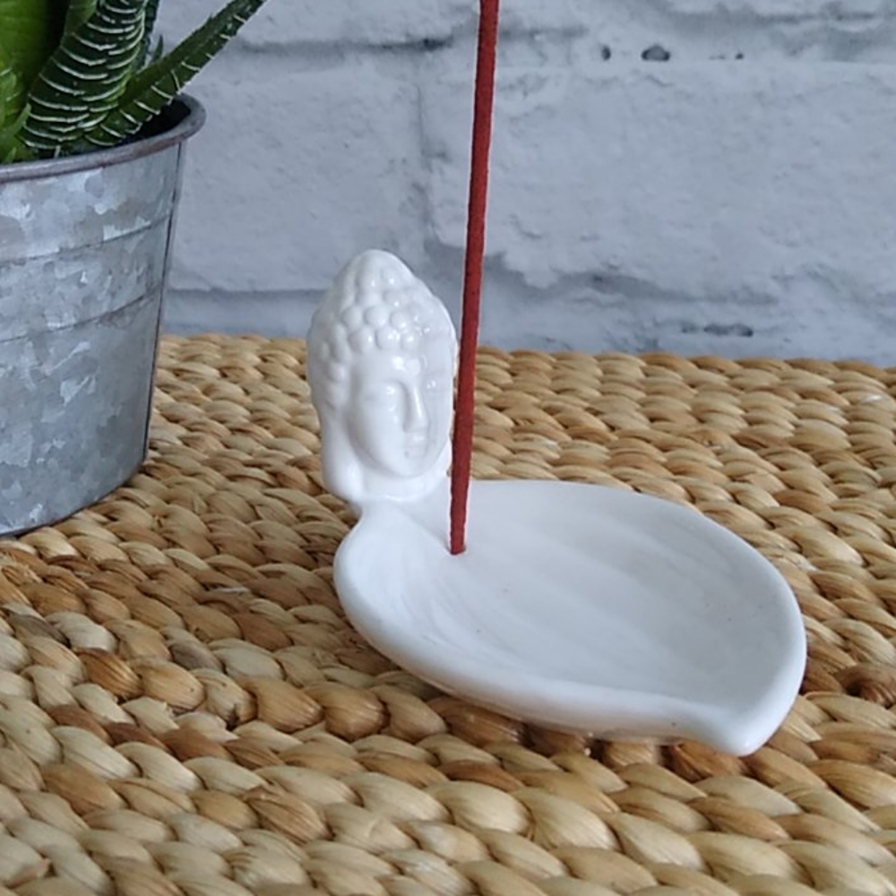 Meditation Buddah Incense Holder Altar Decor